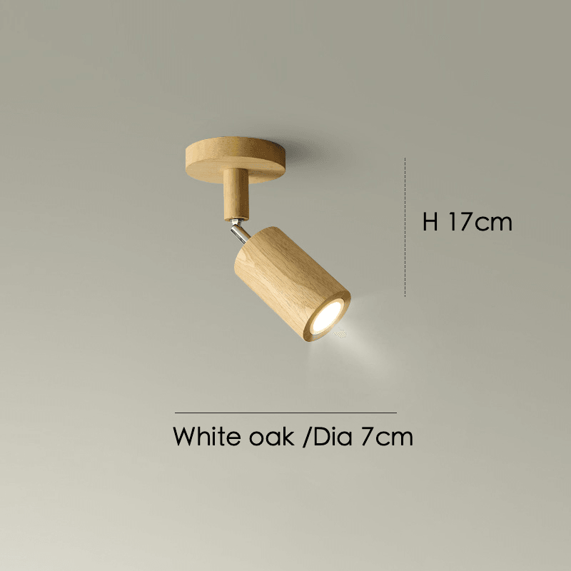Holz Deckenlampe verstellbar mit warmem Licht und minimalistischem Design | Brehn