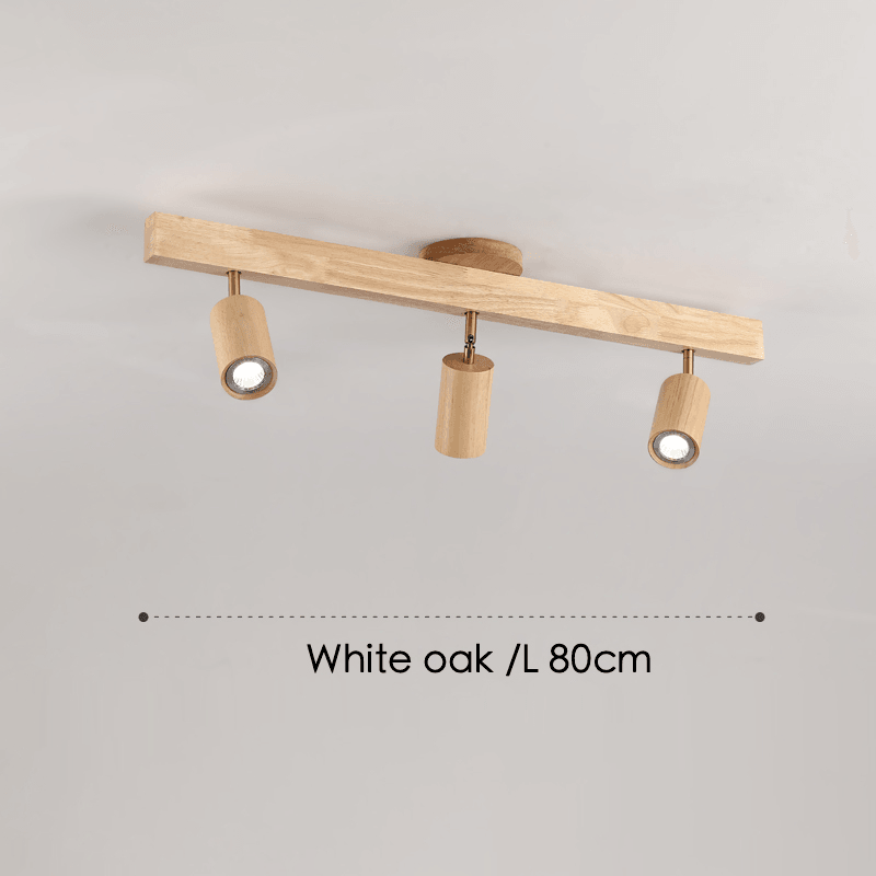 Holz Deckenlampe verstellbar mit warmem Licht und minimalistischem Design | Brehn