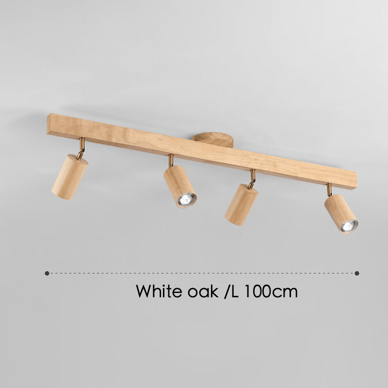 Holz Deckenlampe verstellbar mit warmem Licht und minimalistischem Design | Brehn