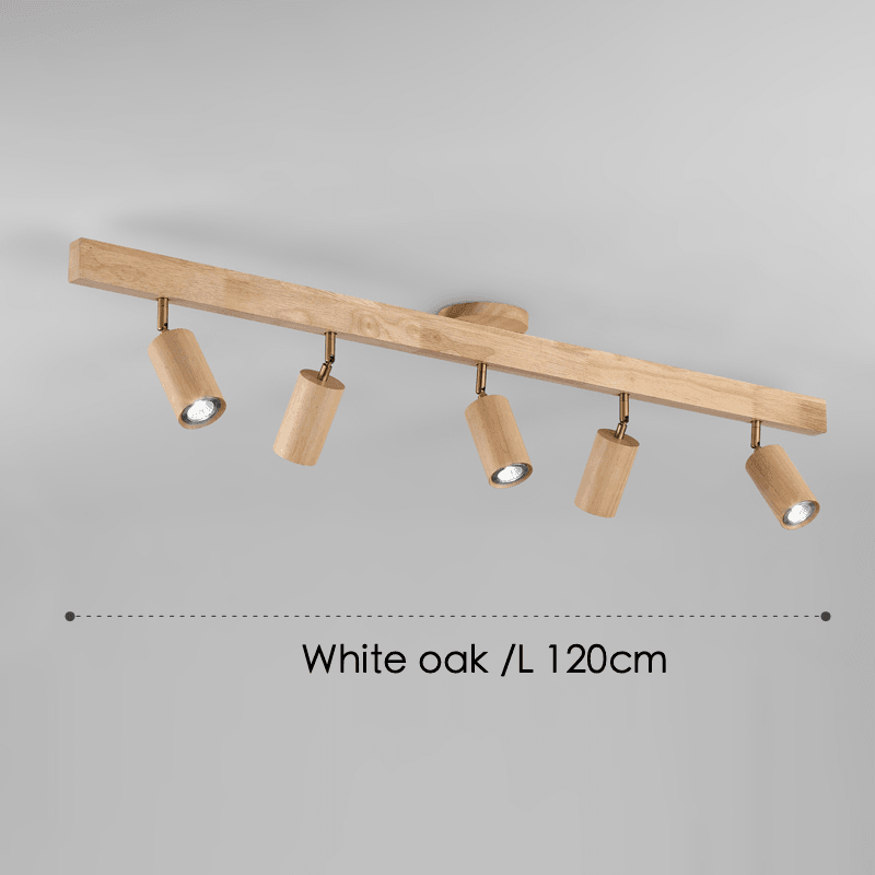 Holz Deckenlampe verstellbar mit warmem Licht und minimalistischem Design | Brehn