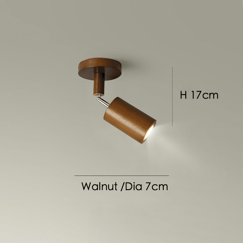 Holz Deckenlampe verstellbar mit warmem Licht und minimalistischem Design | Brehn
