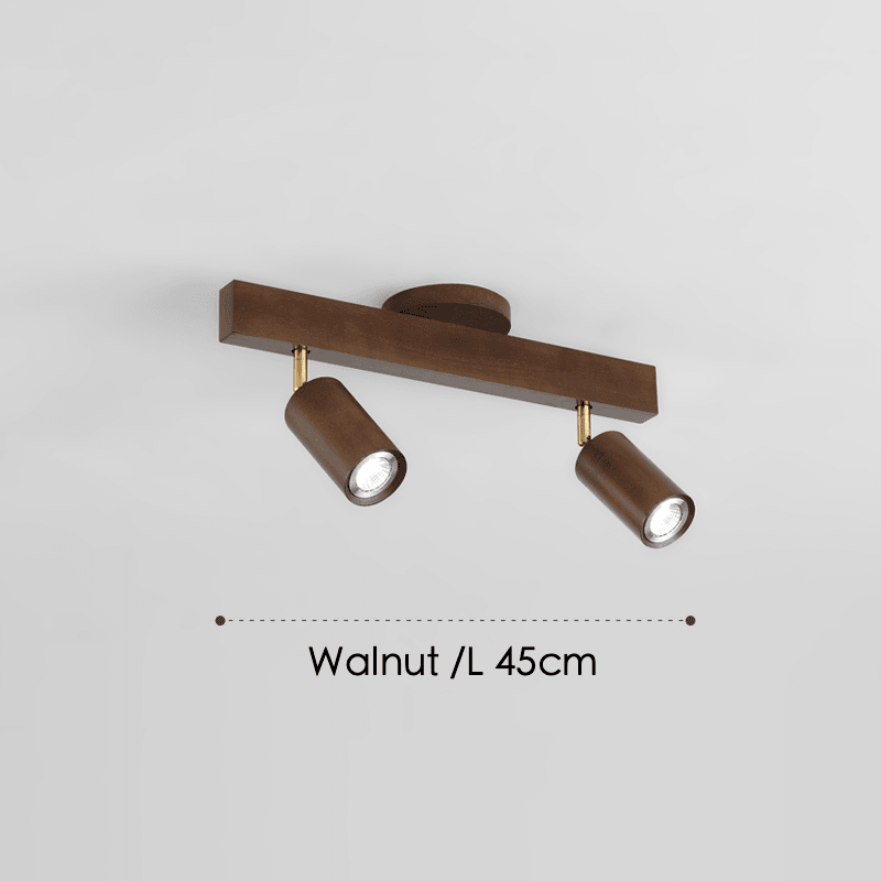 Holz Deckenlampe verstellbar mit warmem Licht und minimalistischem Design | Brehn