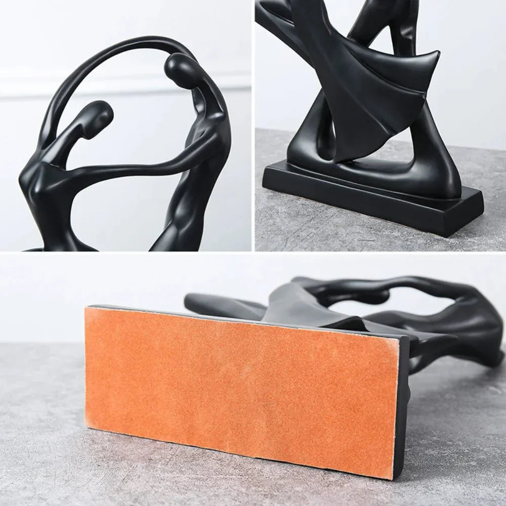 Modern Abstract Dancers Ornament - Resin Home Decor Accent | Brehn