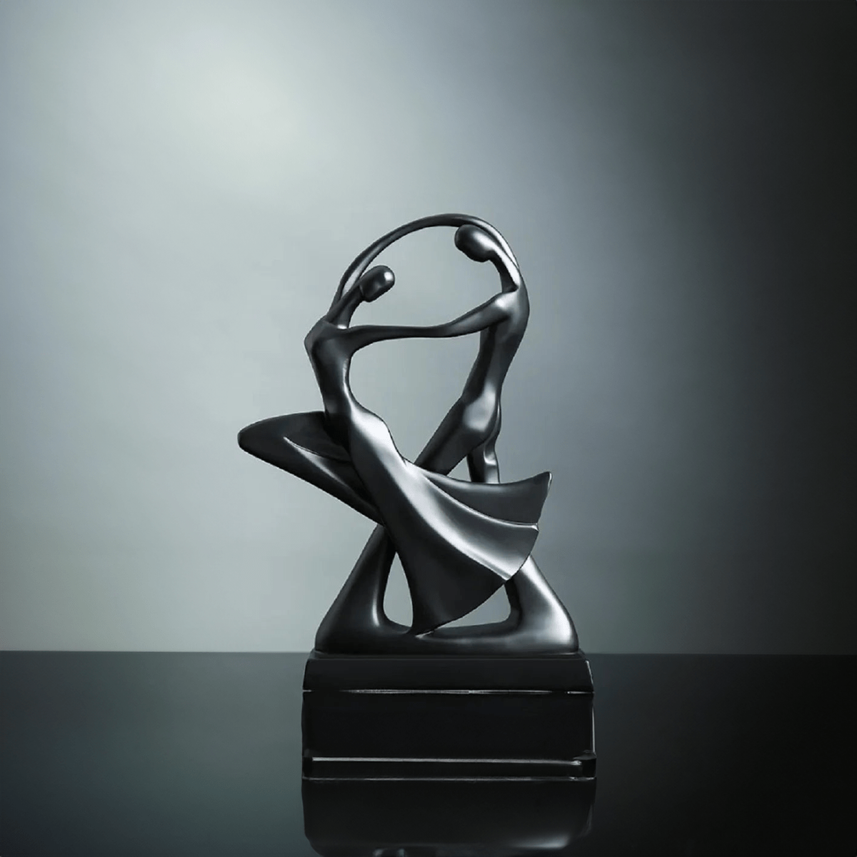 Modern Abstract Dancers Ornament - Resin Home Decor Accent | Brehn