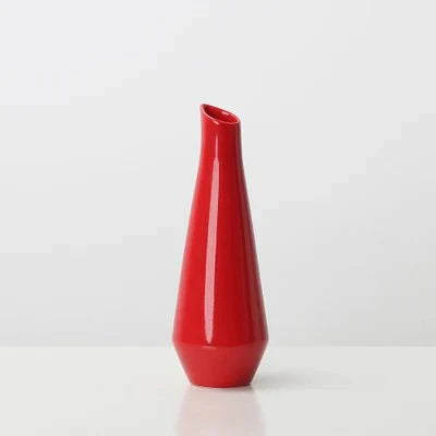 Moderne Porzellanvase in leuchtenden Farben