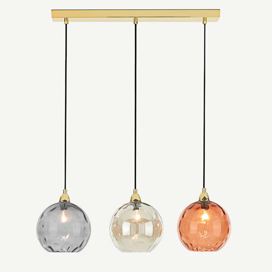 Brehn | Moderne Cluster Pendelleuchte mit 3 Lampen - Cascade