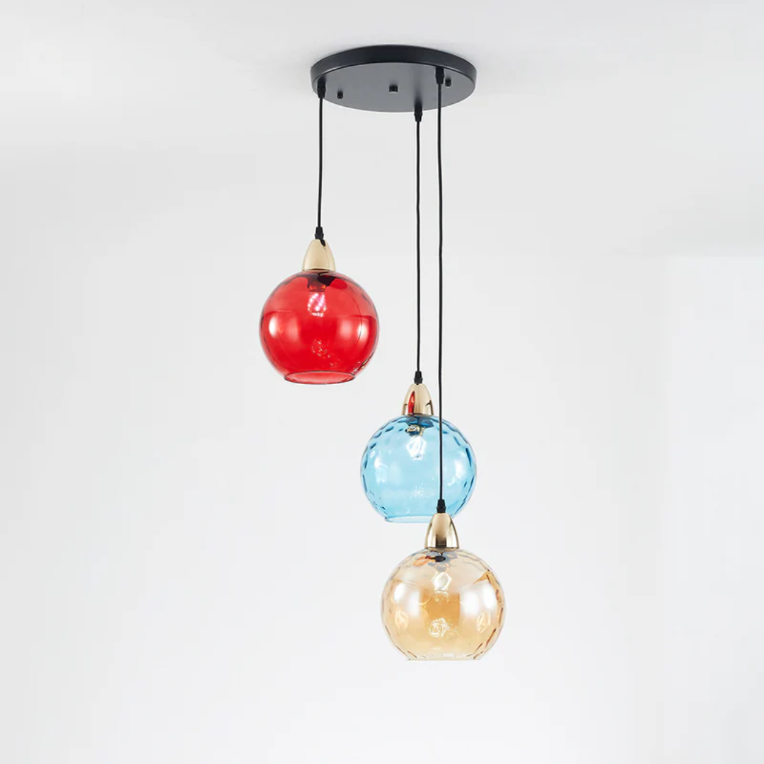 Brehn | Moderne Cluster Pendelleuchte mit 3 Lampen - Cascade