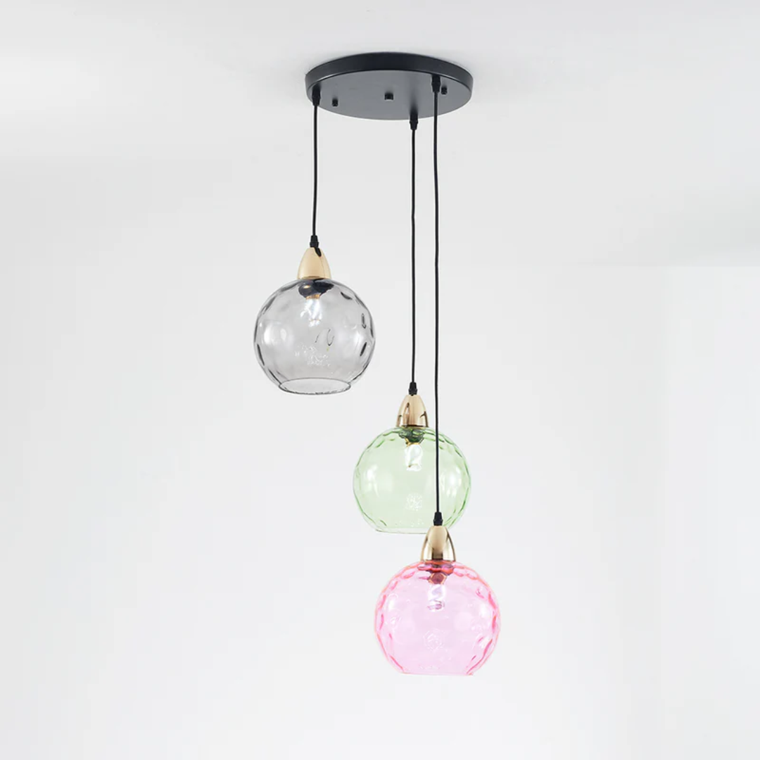 Brehn | Moderne Cluster Pendelleuchte mit 3 Lampen - Cascade