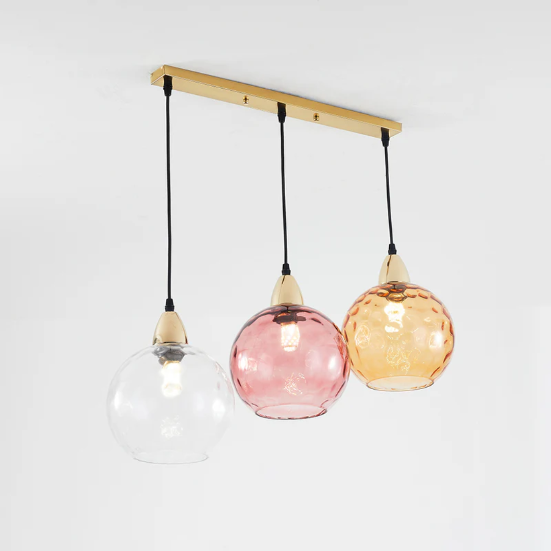 Brehn | Moderne Cluster Pendelleuchte mit 3 Lampen - Cascade