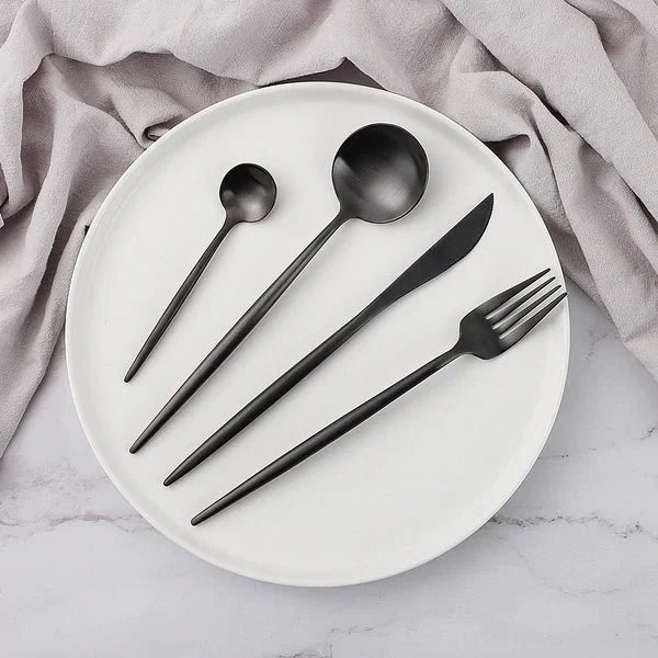 VédaTable 24-teiliges Besteckset – Moderne Edelstahl Eleganz | Brehn