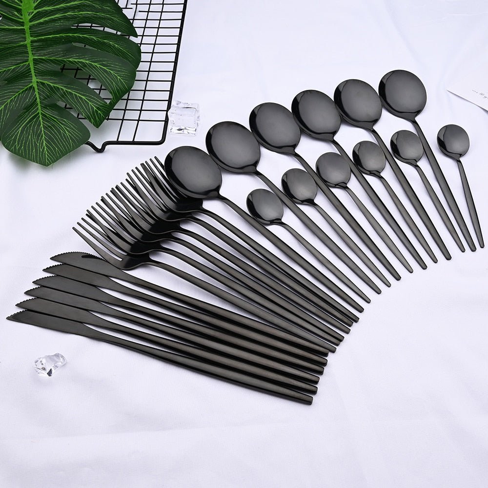 VédaTable 24-teiliges Besteckset – Moderne Edelstahl Eleganz | Brehn
