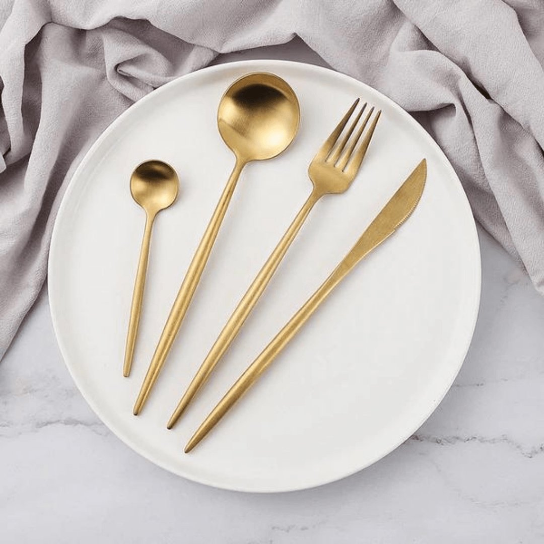VédaTable 24-teiliges Besteckset – Moderne Edelstahl Eleganz | Brehn