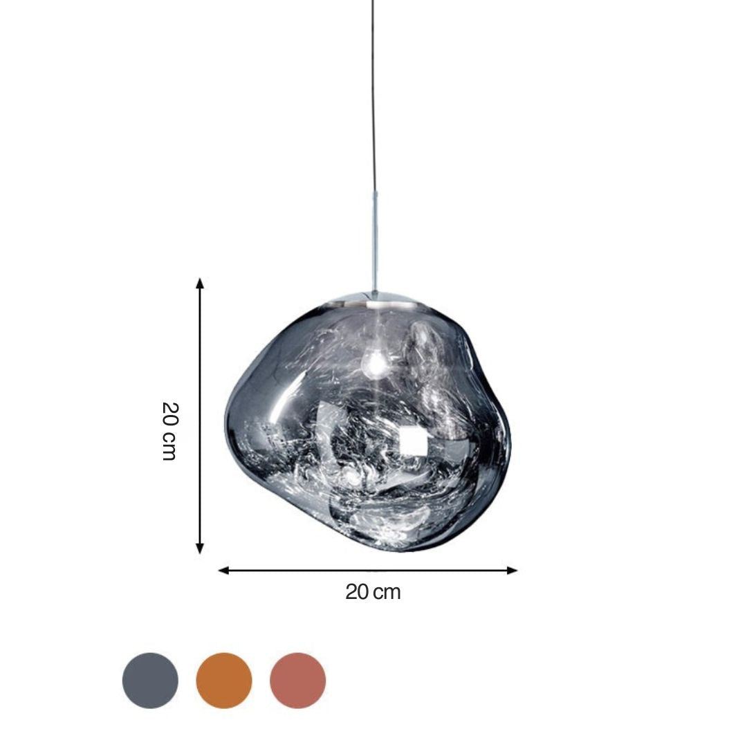 Moderne Glasdeckenleuchte - LunaLux