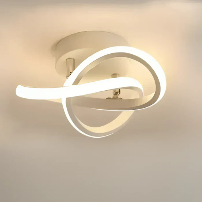 Brehn | Moderne LED-Deckenlampe mit Doppelkreis-Design - Dämmerungsringe