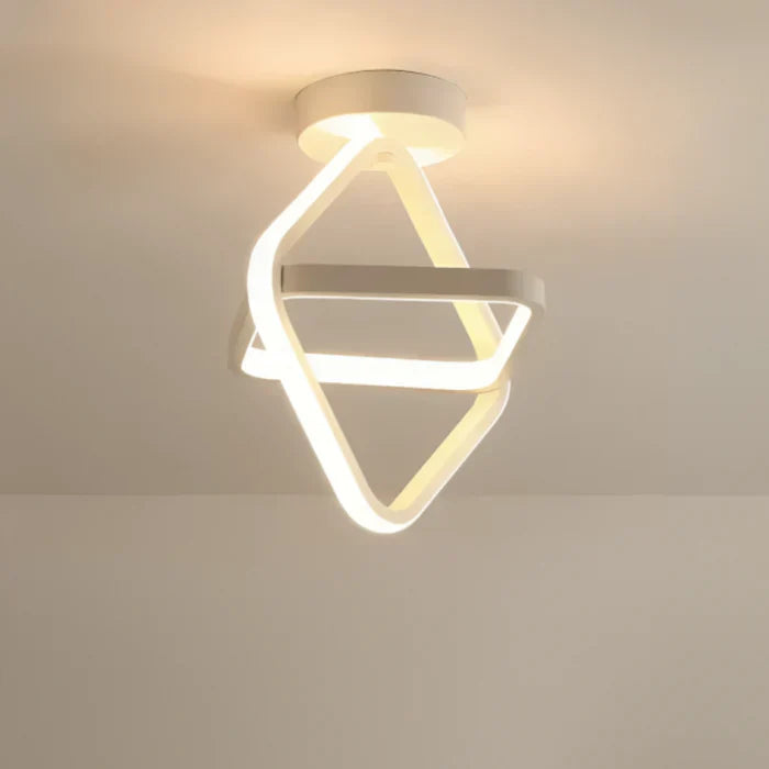 Brehn | Moderne LED-Deckenlampe mit Doppelkreis-Design - Dämmerungsringe