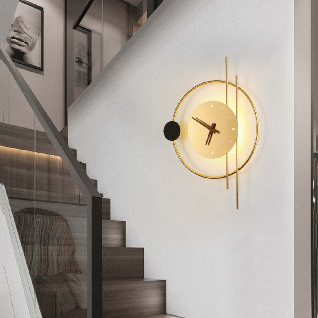 Brehn | Moderne LED-Wanduhrenlampe - Chronos