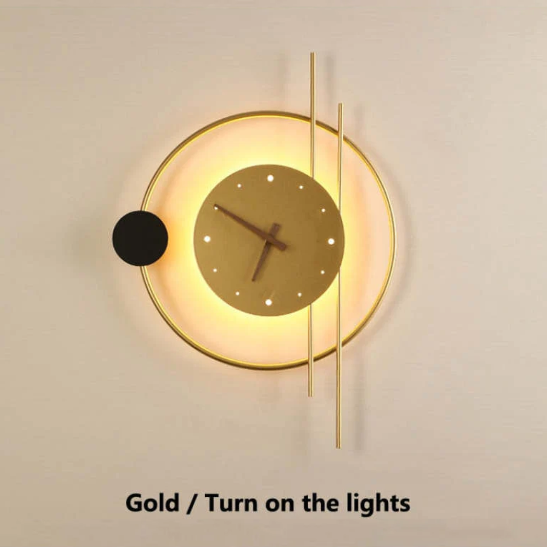 Brehn | Moderne LED-Wanduhrenlampe - Chronos