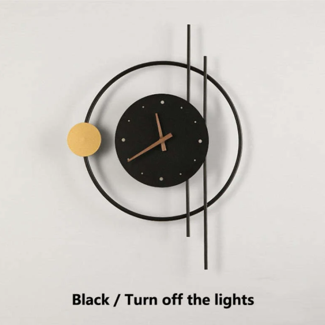 Brehn | Moderne LED-Wanduhrenlampe - Chronos
