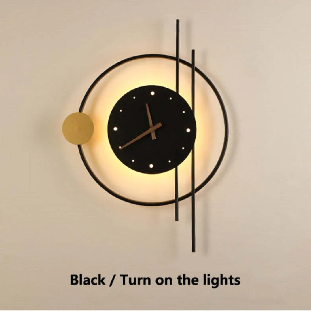 Brehn | Moderne LED-Wanduhrenlampe - Chronos