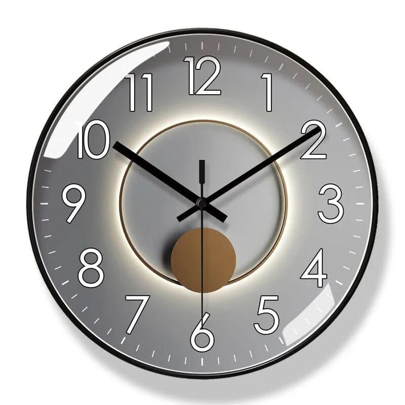 MINUTUM – Minimalistische Wanduhr im skandinavischen Stil mit geräuschlosem Quarzwerk