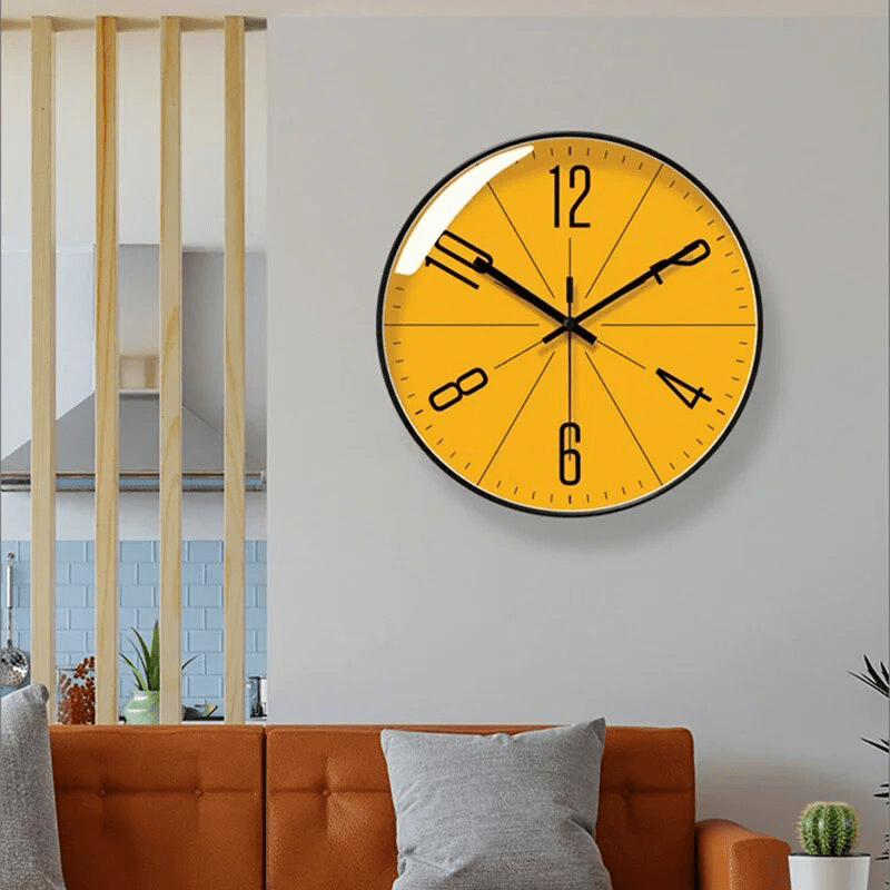 MINUTUM – Minimalistische Wanduhr im skandinavischen Stil mit geräuschlosem Quarzwerk
