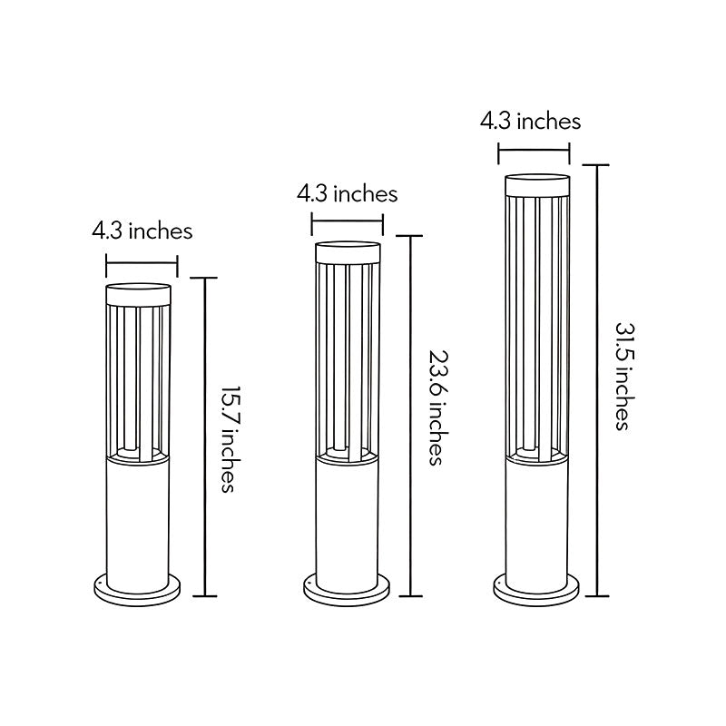 Halo Cutout Bollard Licht | Brehn