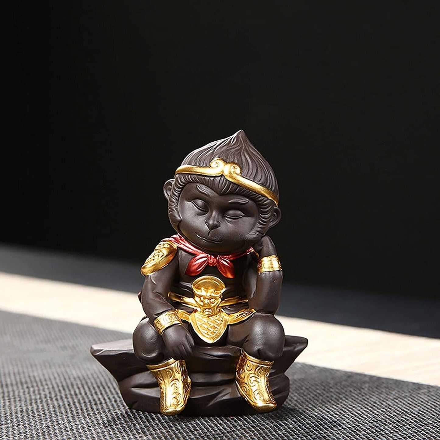 Brehn | Monkey King in Meditation Dekorative Statue mit Charakter