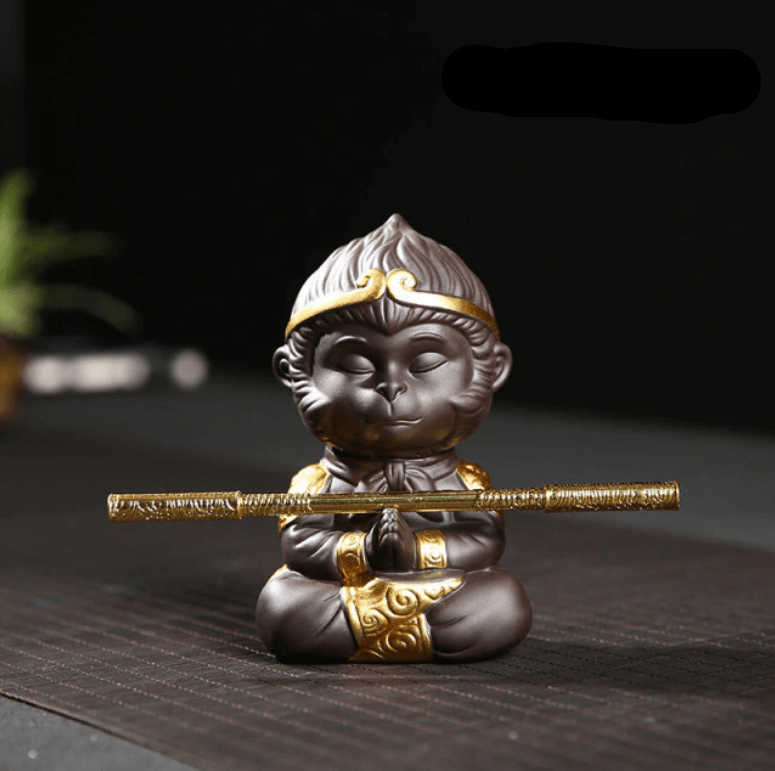 Brehn | Monkey King in Meditation Dekorative Statue mit Charakter