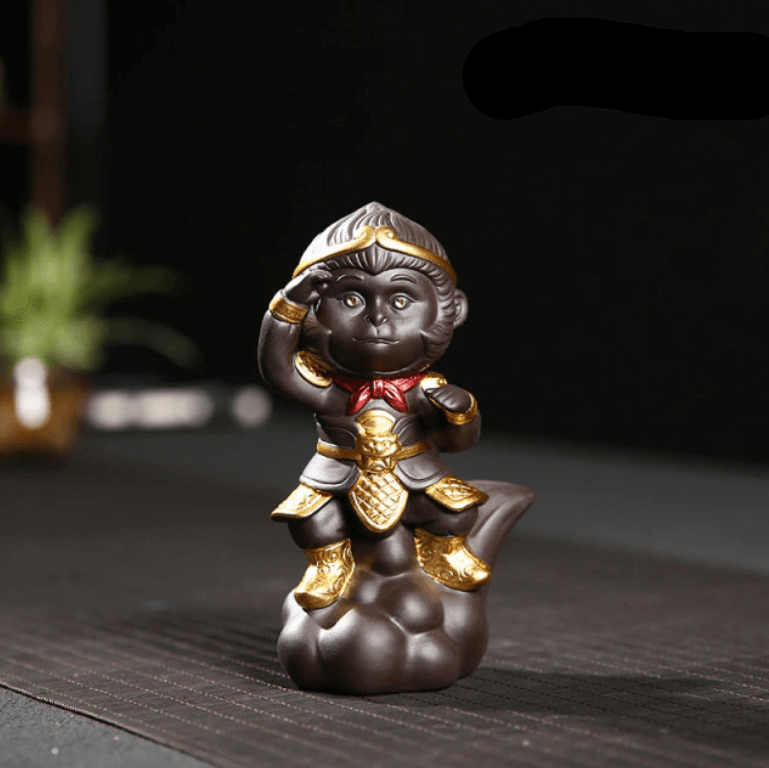 Brehn | Monkey King in Meditation Dekorative Statue mit Charakter