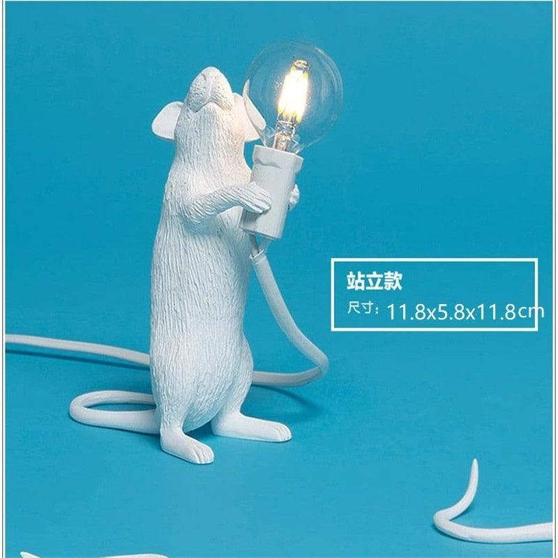 Tischlampe mit Mausmotiv