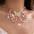 Brehn | Mehrschichtige Schmetterlingsherz Choker Halskette