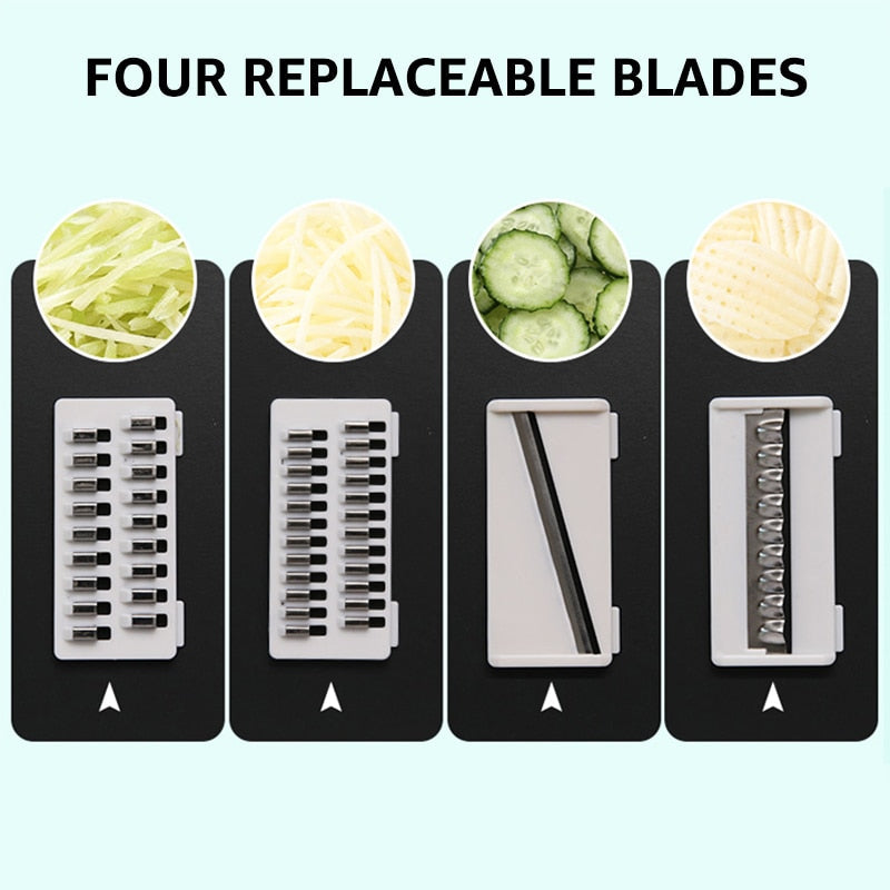 Multifunktionale Mandoline Schneider Cutter Reibe Raspeln mit Sieb | Brehn