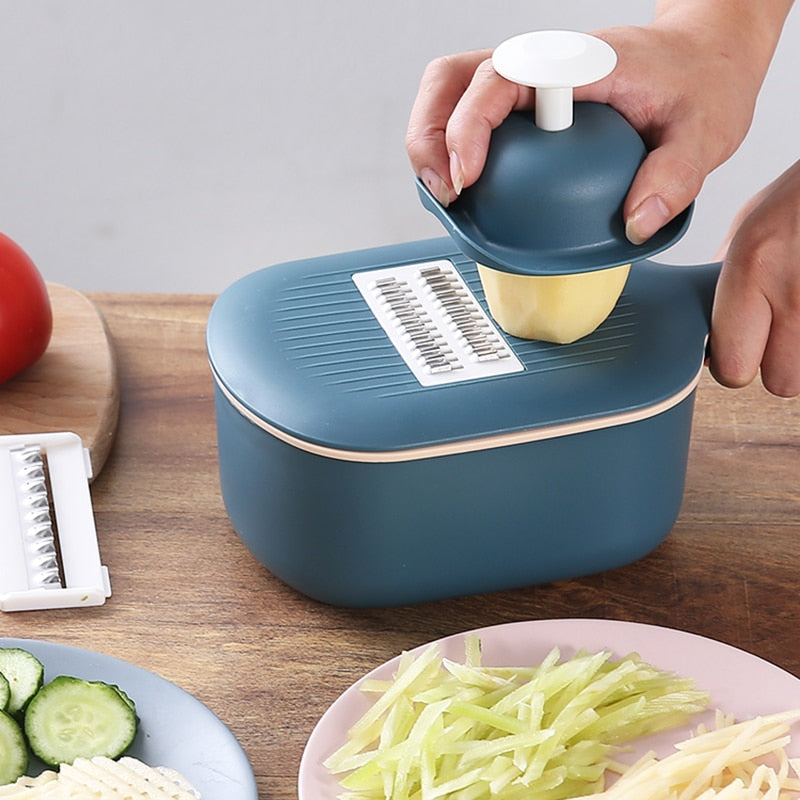 Multifunktionale Mandoline Schneider Cutter Reibe Raspeln mit Sieb | Brehn