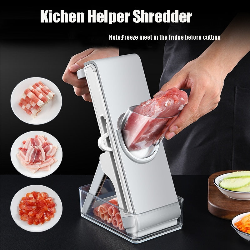 Multifunktionaler Gemüseschneider Fleisch Kartoffelscheibe Karottenreibe | Brehn