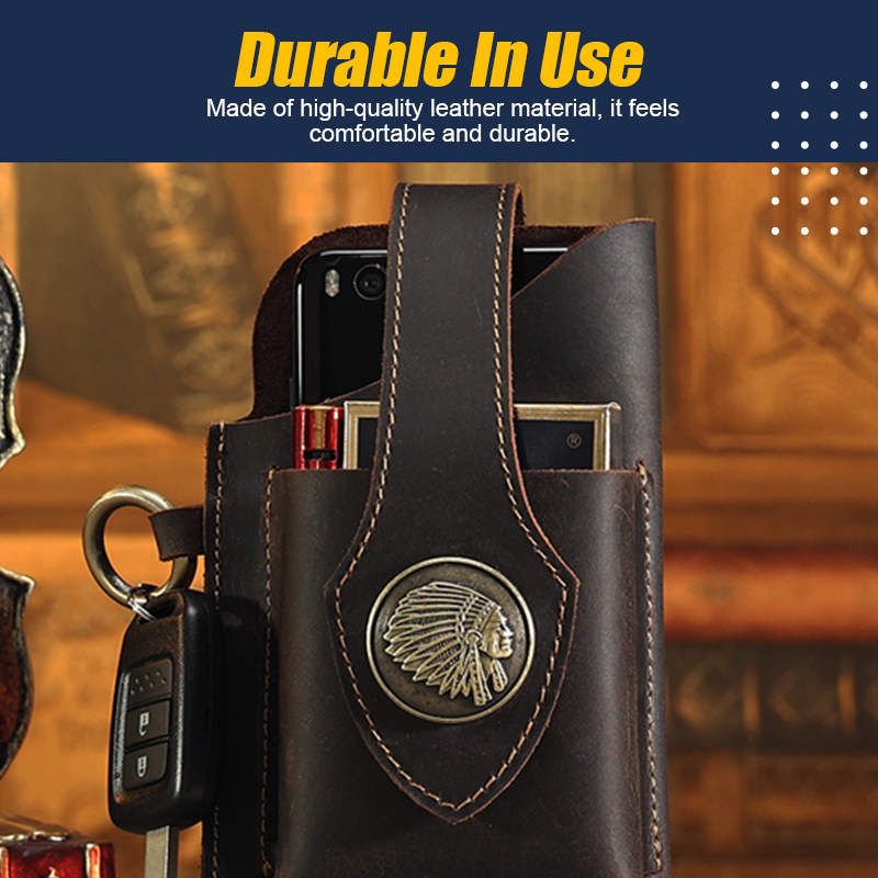 Brehn | Multifunktionale Leder-Handy-Tasche