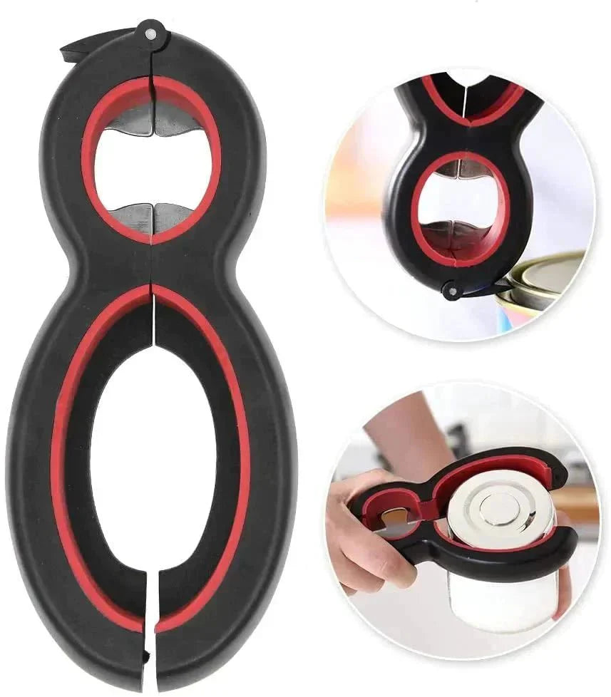 6-in-1 Küchenöffner für Flaschen & Gläser | Brehn