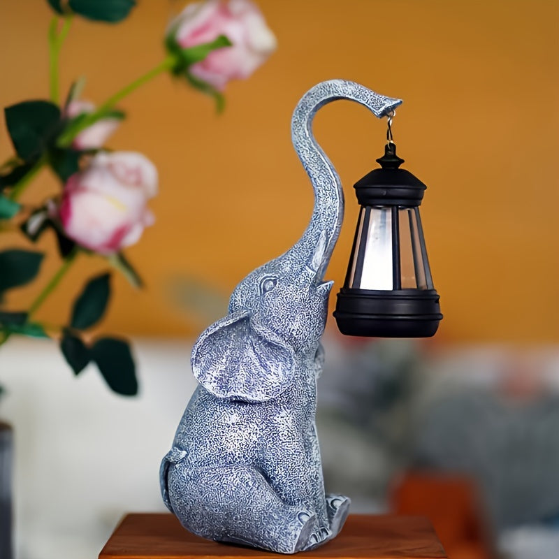 Brehn | Elephanta Gartenlampe - Verzaubernde Elefant Solar Gartenlampe für stimmungsvolle Abende