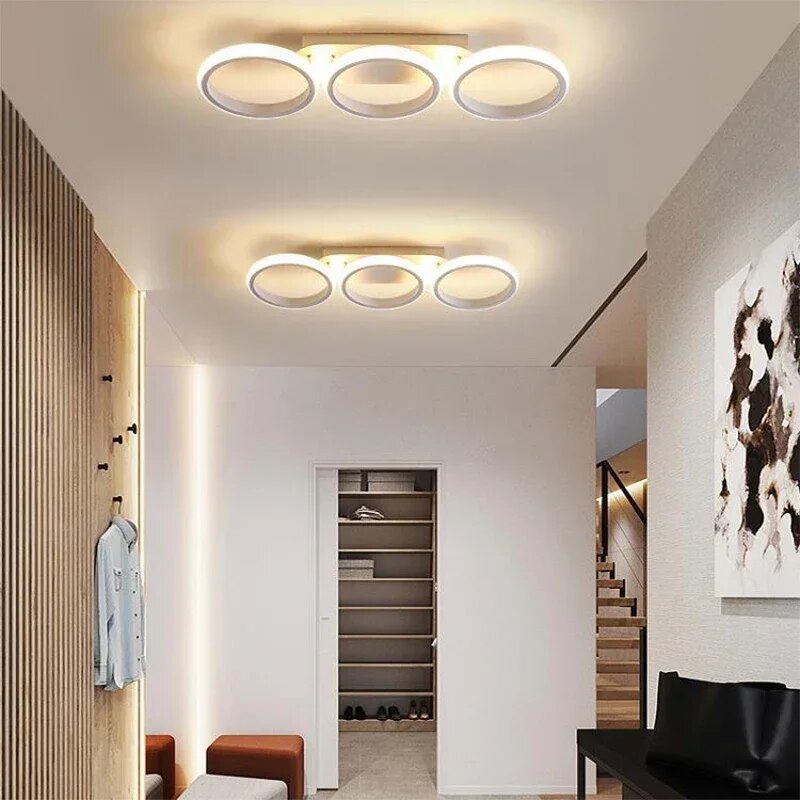 Moderner LED Ring-Kronleuchter – Minimalistische Deckenleuchte für Wohnzimmer und Essbereich | Brehn