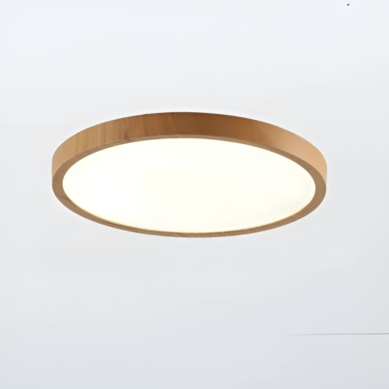 GrainGlow Light - Moderne Ultra-Dünne Holz-Deckenleuchte | Brehn
