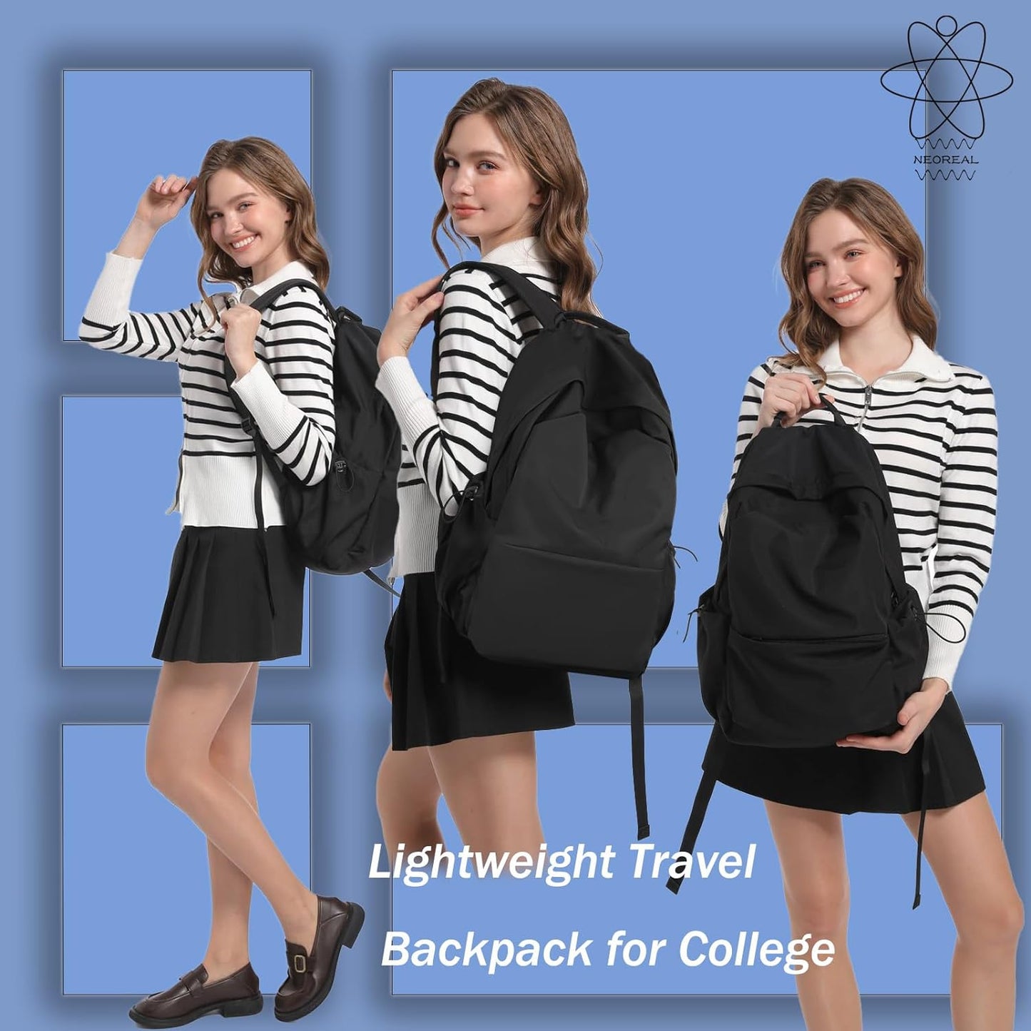 Leichtgewicht Wasserabweisender Laptop- und Reise-Rucksack mit organisierten Fächern | Brehn
