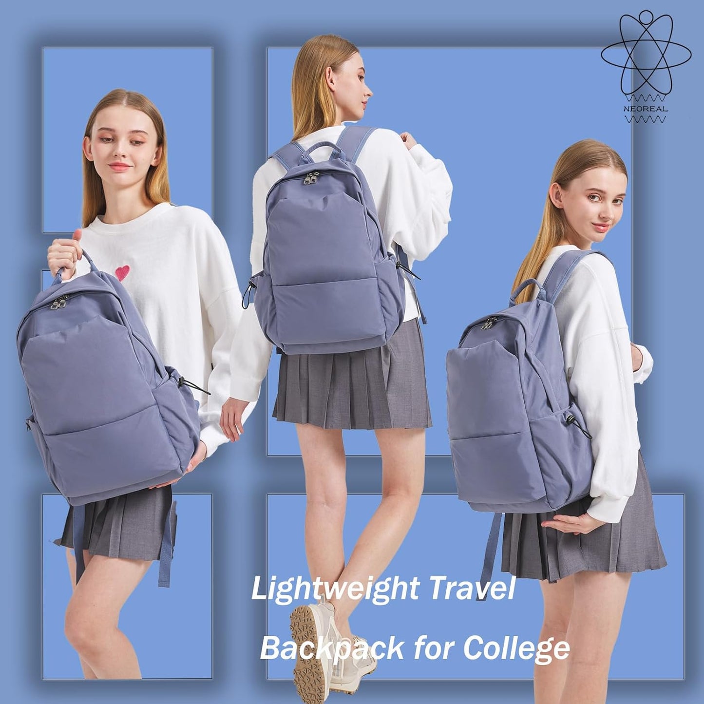 Leichtgewicht Wasserabweisender Laptop- und Reise-Rucksack mit organisierten Fächern | Brehn