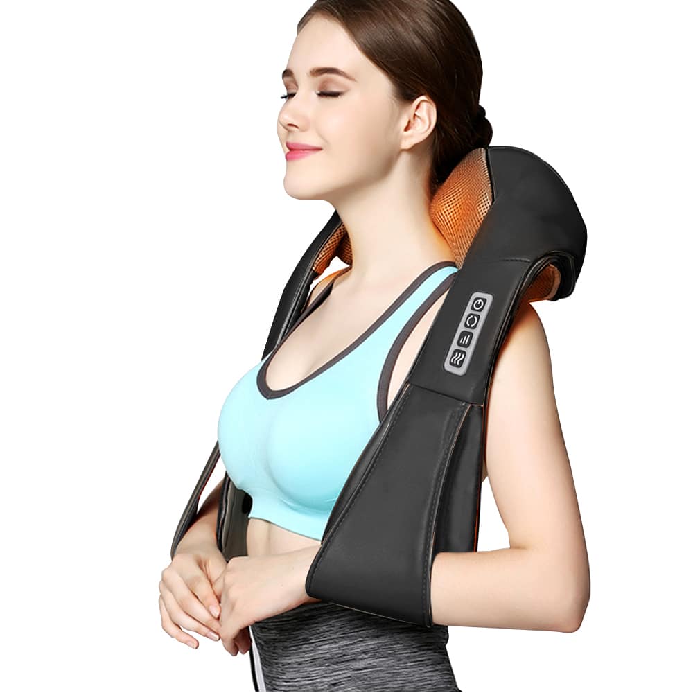 RelaxPro Massagekissen – Shiatsu-Heizkissen für Nacken, Schultern und Rücken | Brehn