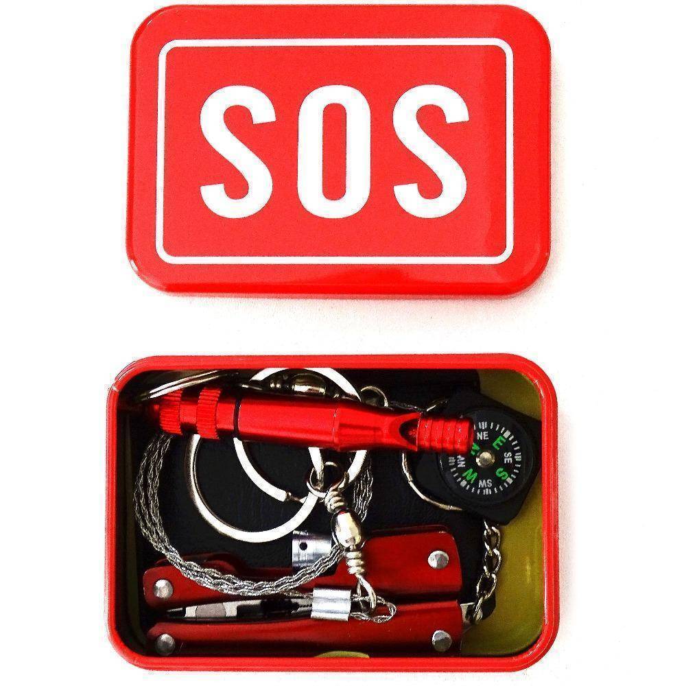 Tragbares SOS Überlebenskit mit 8 Werkzeugen | Brehn