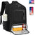 Wasserdichter Laptop- und Lunch-Rucksack mit USB-Anschluss – Reisetasche mit mehreren Fächern | Brehn