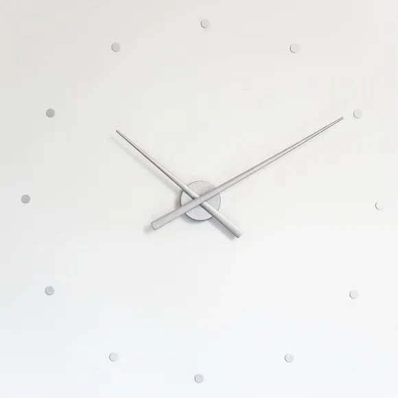 Minimalistische schwarze moderne Wanduhr 40 cm
