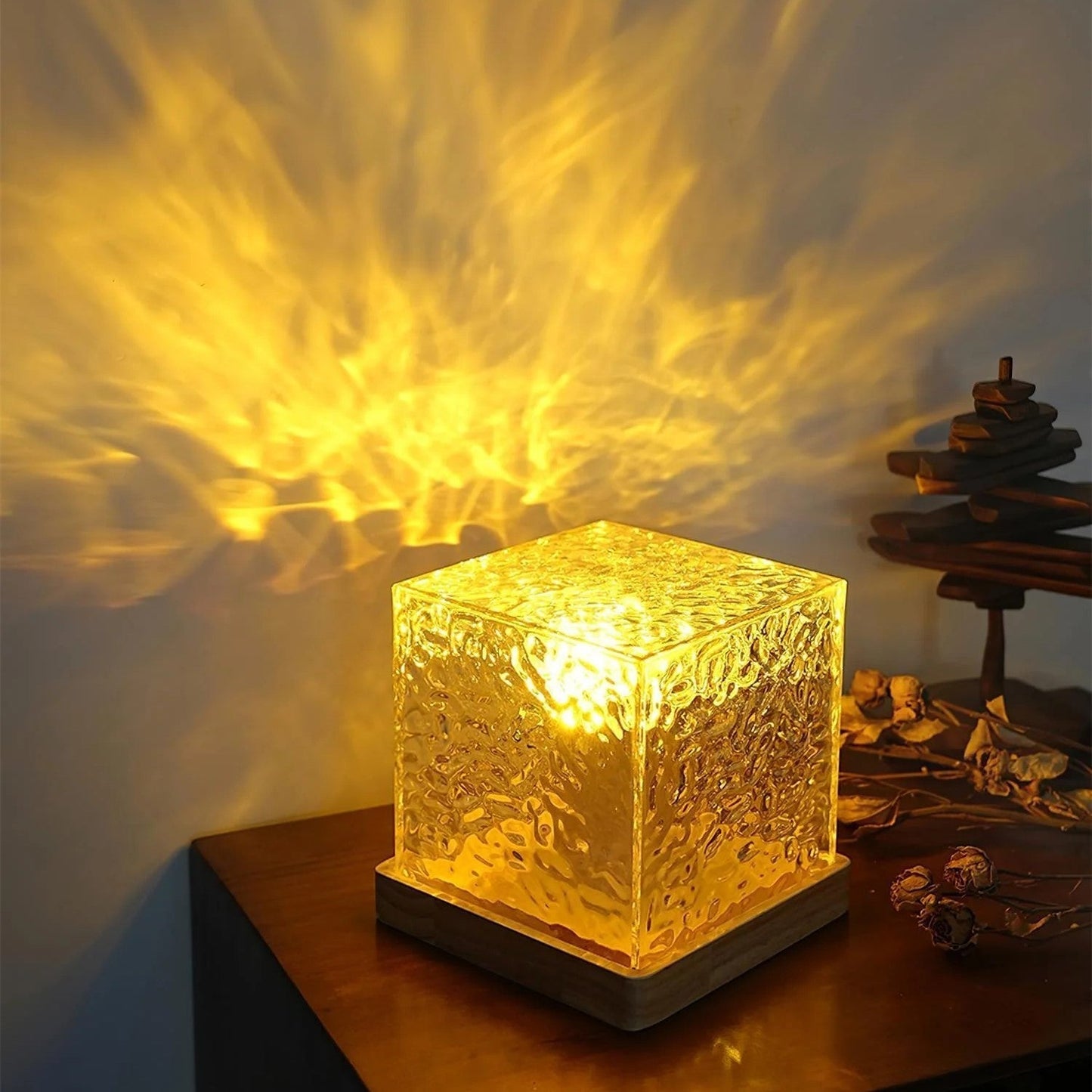 Brehn | Noorderlicht Prisma Lampe - Borealis Cube