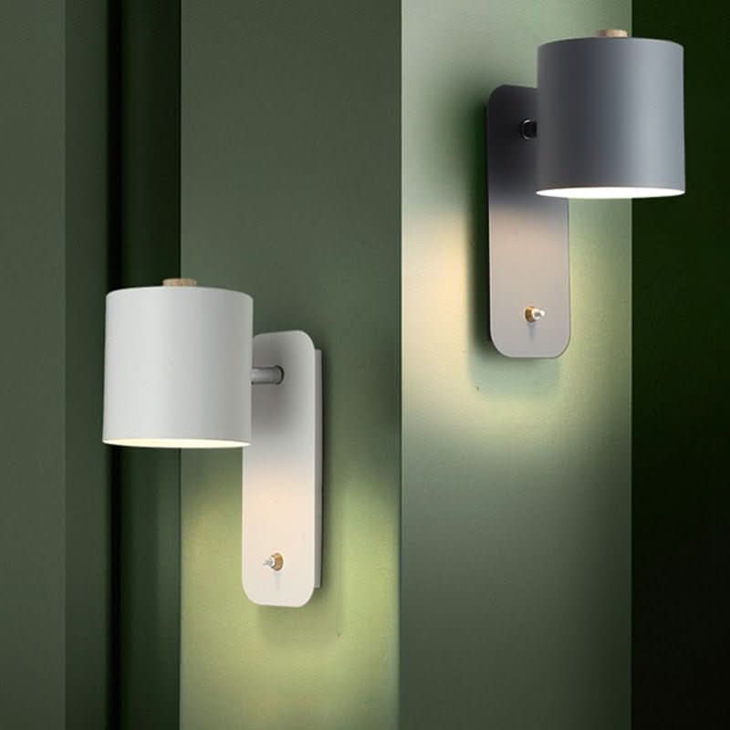 Moderne skandinavische LED-Wandleuchte mit Schalter