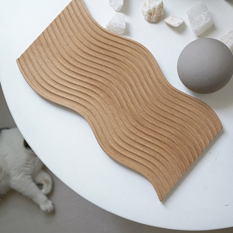 Nordic Style Buche Holz Schneidebrett Brot Dessert Tray | Brehn