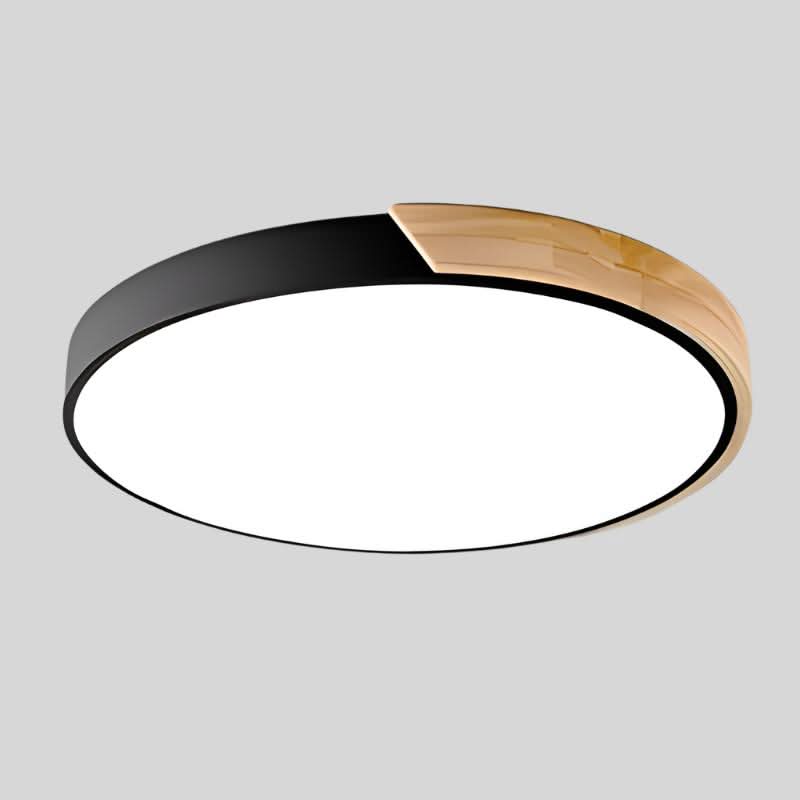 Nordische LED-Deckenleuchte aus Holz – Macaron-Design, 23–30 cm