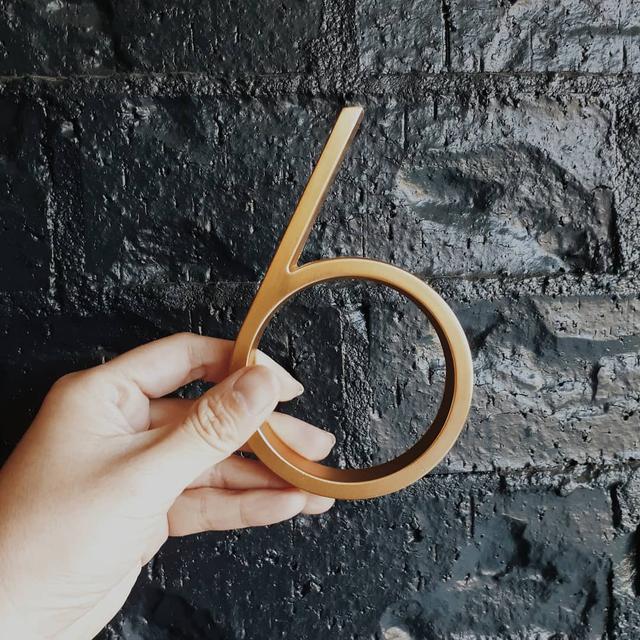 BowLift | Brass house numbers satin finish and timeless elegance